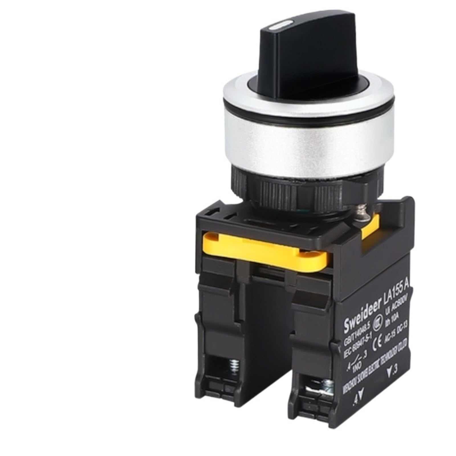 Przełącznik przyciskowy 30 mm LED 1NO/2NO/1NO1NC 2/3-pozycyjny przełącznik czasowy z automatyczną blokadą z oświetleniem 12 V 24 V 220 V 10 A (1NO1NC_3 POSITION MOMENTARY_12V)