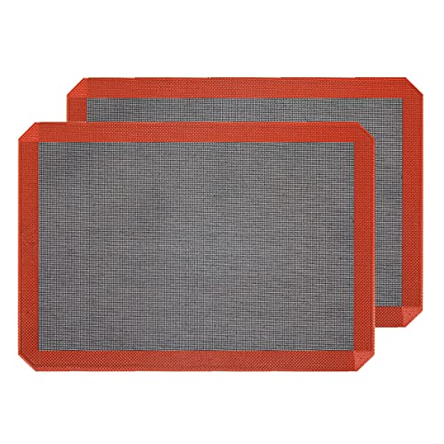 Elountik BAKING-MATS Silicone Baking Mat Nonstick Food Safe Tray Pan Liners Perfect Bakeware For Making Cookies, Macarons cover