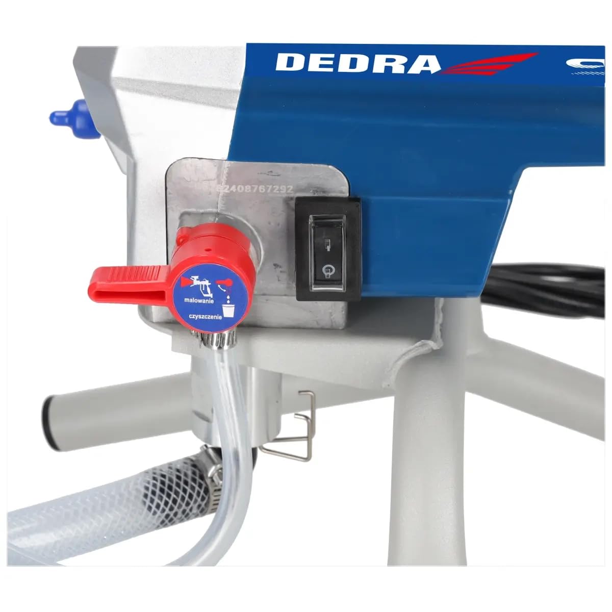 Dedra - Pulverizador hidrodinámico (950 W, alargador, 2 l/min, Manguera de 15 m, Pistola pulverizadora con Boquilla 517, Dedra con Pistola rociadora y Boquilla, 227 Bares