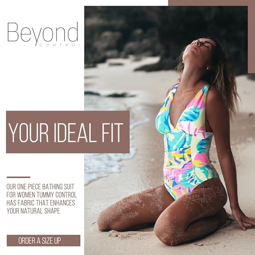 Beyond Control Plunge V-Neck One Piece Swimsuit, Bathing Suit for Women with Tummy Control, Women's One-Piece Swimsuit2