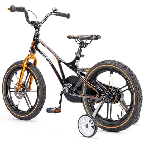 Image of CXWXC Kids Bike - 14 16 18 Inch Children Bicycle for Boys Girls Age 3-9 Years, Single Speed Lightweight Kids Bikes with Training Wheel, Coaster /Disc Brake