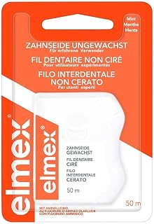 Elmex Zahnseide ungewachst Aminfluorid, 50m