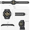 GOLDEN HOUR Ultra-Thin Minimalist Sports Waterproof Digital Watches Men with Wide-Angle Display Rubber Strap Wrist Watch for Men Women