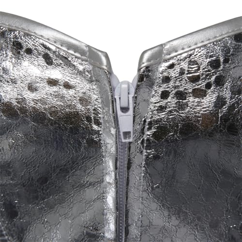 Kranchungel Corsets for Women Plus Size Faux Leather Steampunk Corset Top Zipper Bustier4