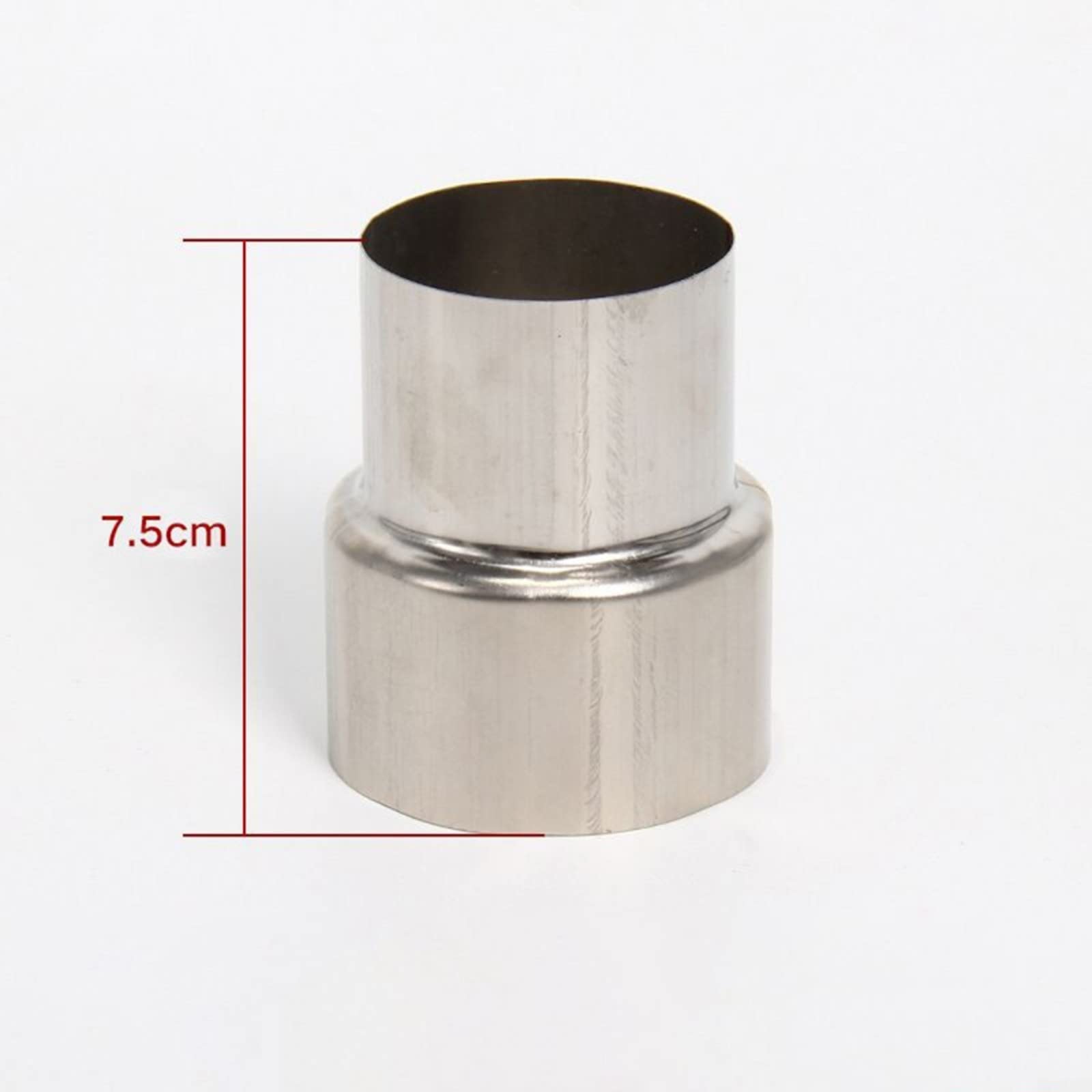 RANRAO Stainless Steel Flue Connector, Liner Reducer/Tubing Connector Chimney Adaptor Stove Pipe For Connecting Conversion Flue Pipe, Fireplace Flue