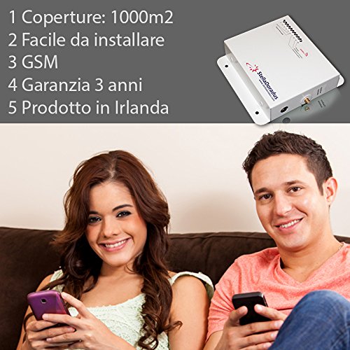Ripetitore 3G StellaHome2100 Per UMTS 2100 MHz, Copertura 1000 Mq, Antenne Omnidirezionale E A Pannello, Cavo 12m, Alimentatore 12V