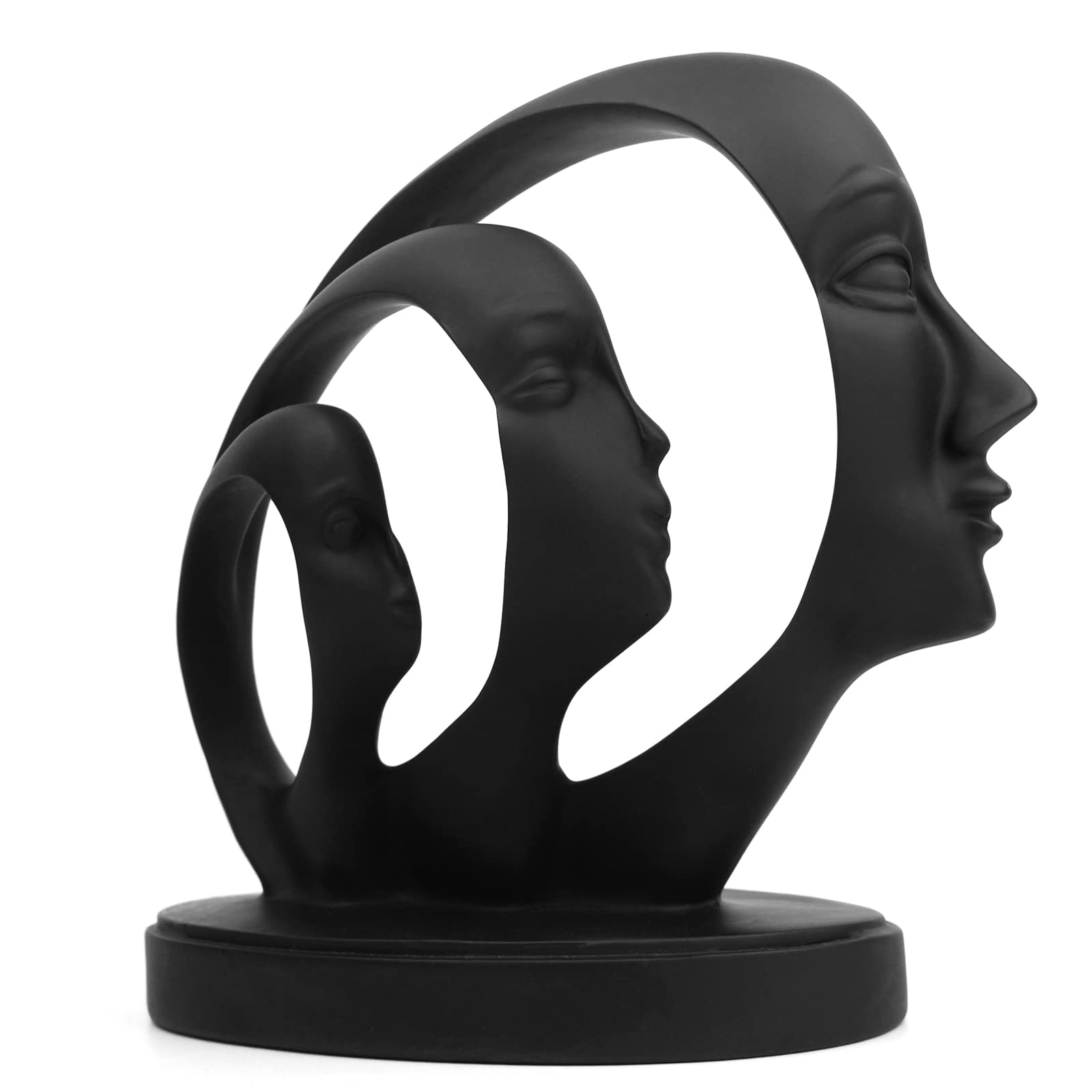 prosfalt Human face Thinker Statue Modern Home Decor Abstract Sculptures Suitable for Creative Room Home, Office Study Decor Home decor Accents(Resin-Black)