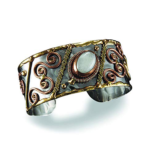 Anju　【メタル】【プラチナメタル】セット Amazon.co.jp: Anju Jewelry Janya コレクション ミックスメタルカフ