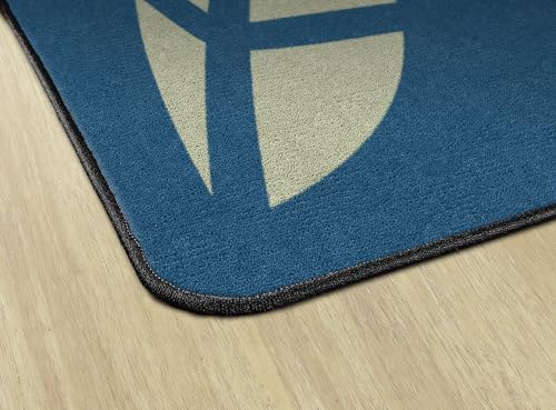 Flagship Carpets Calming 나뭇잎 카펫 사각형 30개 세트, 교실 좌석용, 자연에서 영감을 받은 앉는 마커, 유치원, 어린이 및 어린이집을 위한 유연한 좌석 - 76.2-40.6 x 40.6cm(30-16 x 16인치) 세트 — 사진 3