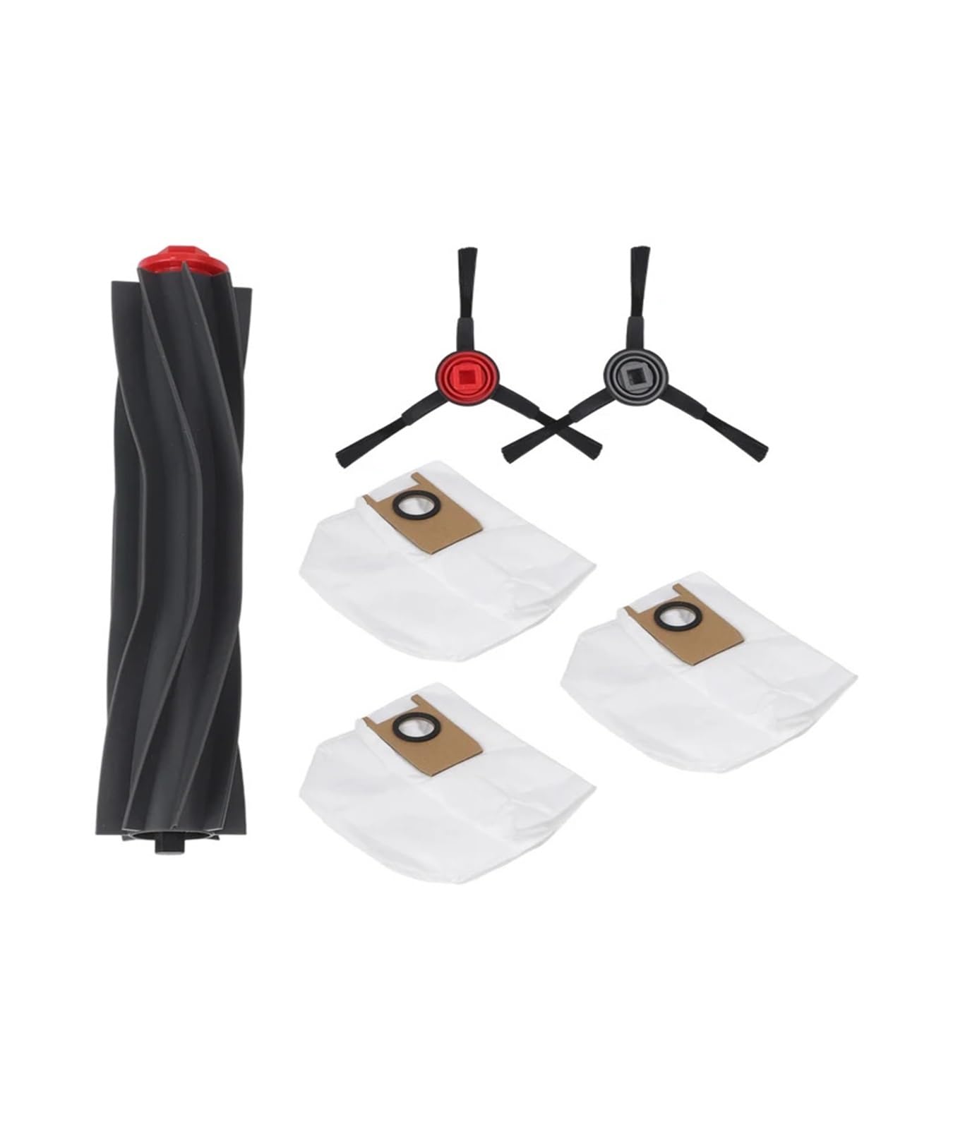 RHOBYXONZ Main Roller, Side Brush And Dust Bags Kit For 3-in-1 E20 Robot Vacuum Cleaner Replacement Parts, Compatible For Eufy