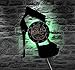 ZKMQF Lampada da Parete LED Tacco Alto 1 Pezzo Logo Moda Sandali Tacco Alto Silhouette Orologio da Notte in Vinile