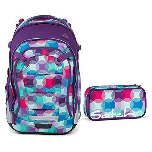 Preisvergleich Produktbild Satch Schulrucksack-Set 2-TLG Match Hurly Pearly Lila