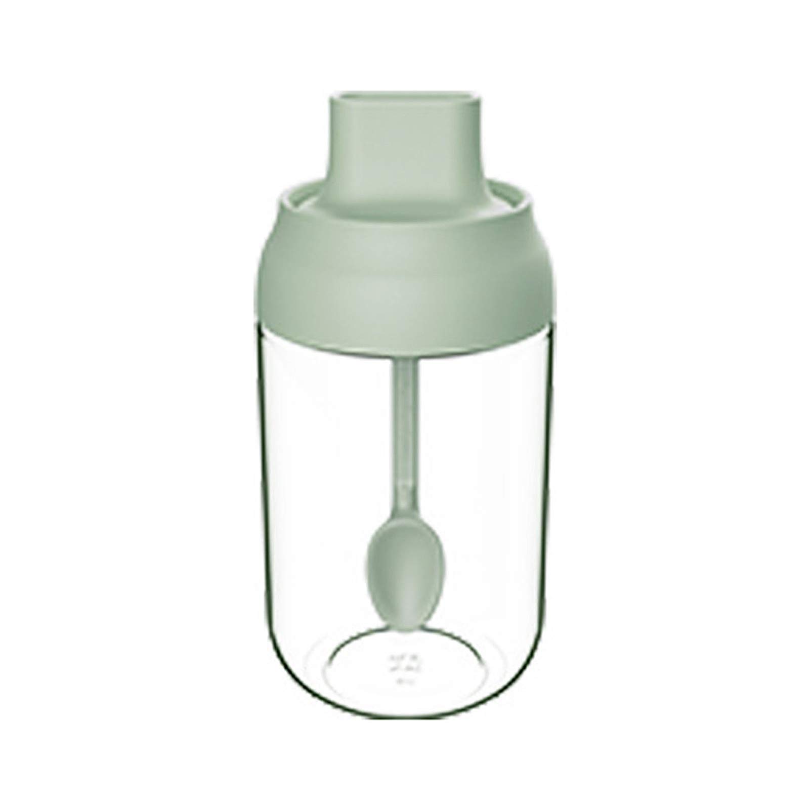 Brussel Pink 250Ml Combination Spoon And Lid Design Glass Spice Jars Seasoning Container Dispenser Bottle Jar Oil Honey Dispenser Castor