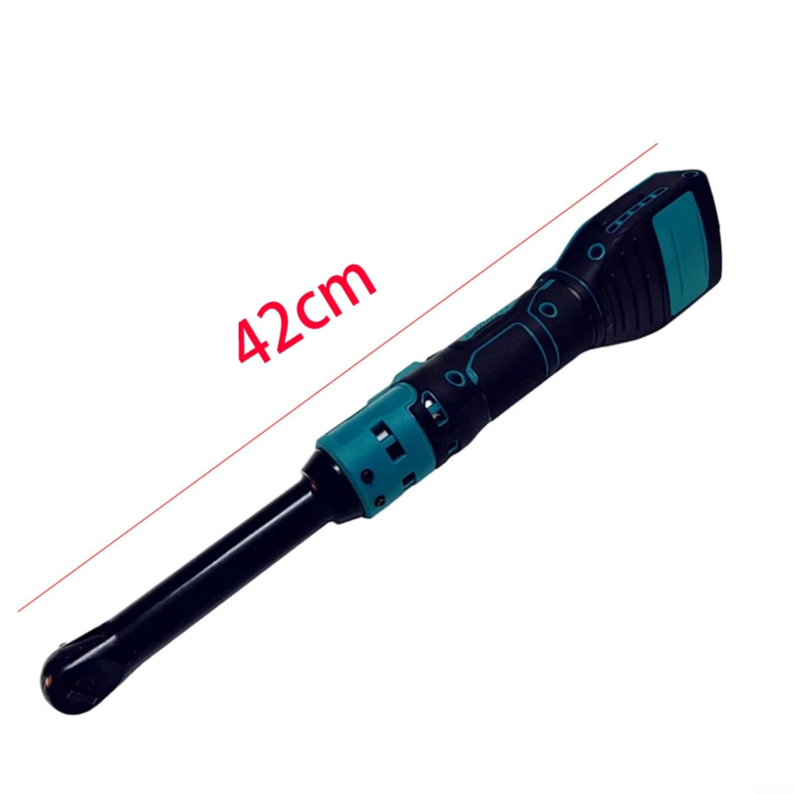 Llave de trinquete inalámbrica de 3/8 pulgadas, herramienta eléctrica con portabrocas de liberación rápida, agarre antideslizante de alto par para reparación de automóviles, mantenimiento