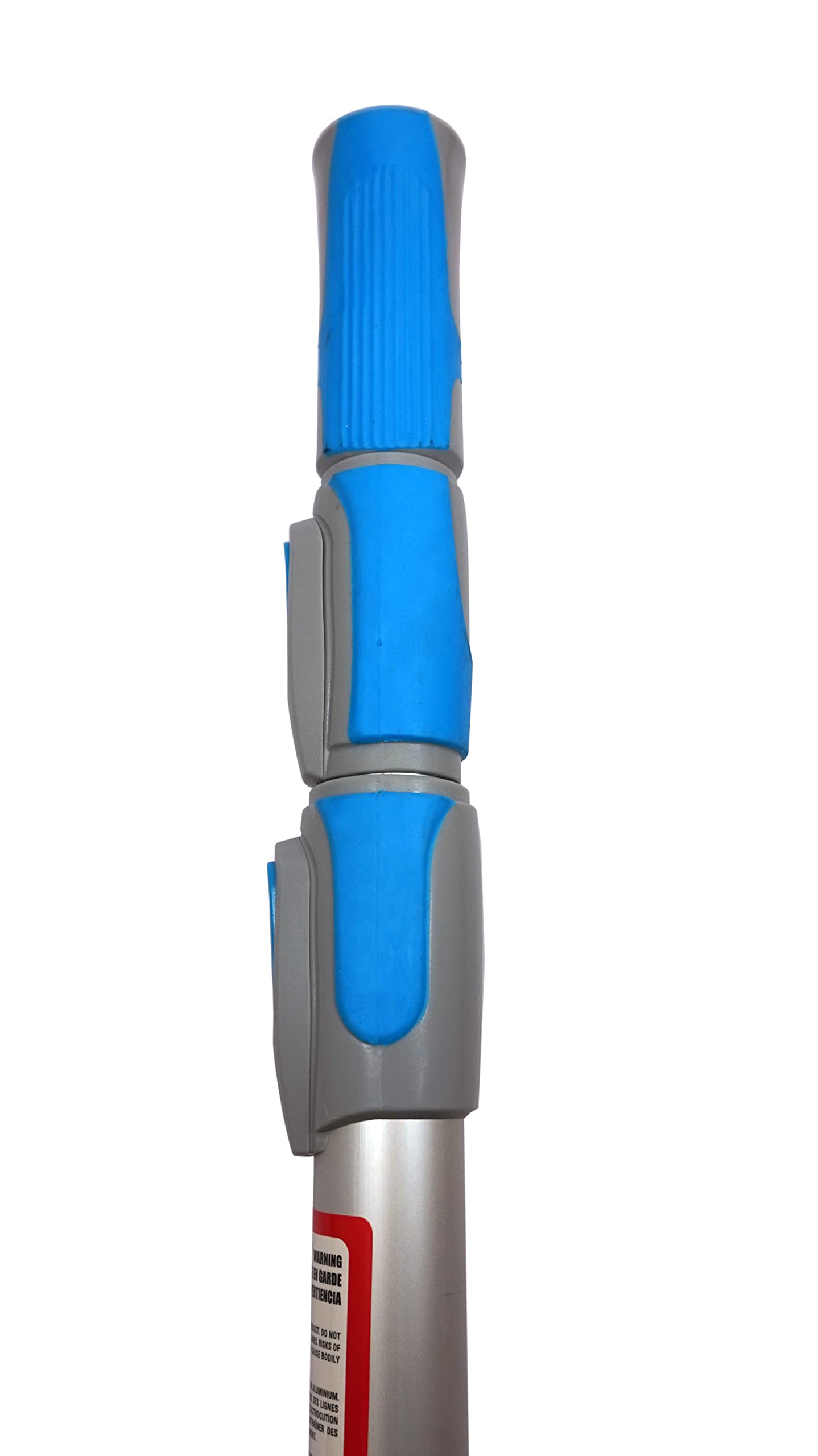 Mango | Palo | Pertiga | Tubo con alargador telescópico para limpiar piscinas hecho de aluminio con cierre de click 3x1,5m