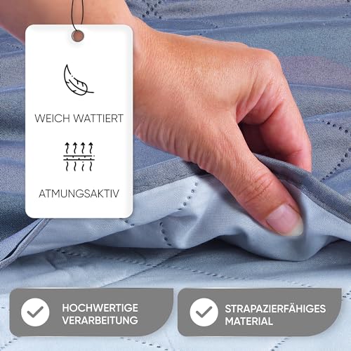 MALIKA® Tagesdecke 220x240 für Betten Überwurfdecke Bettüberwurf Tagesdecke Bett Sofaüberwurf, Größe:220x240 cm, Designe:Design 5
