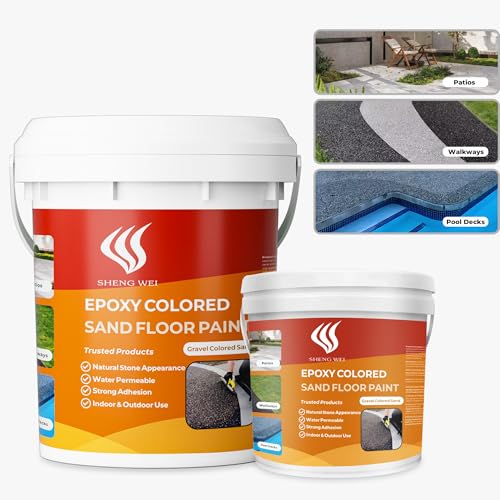 Resin Bound Gravel Kit for Driveways Stone Bond Epoxy , Patios & Walkways - 100% Water Permeable, Long-Lasting & UV-Resistant Stone Binding Epoxy - DIY Resin Flooring- Covers 25 Sq Ft, Fast Curing