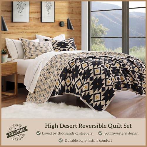 Image of Paseo Road High Desert 3 Piece Queen Quilt Set, Rustic Western Bedding Set