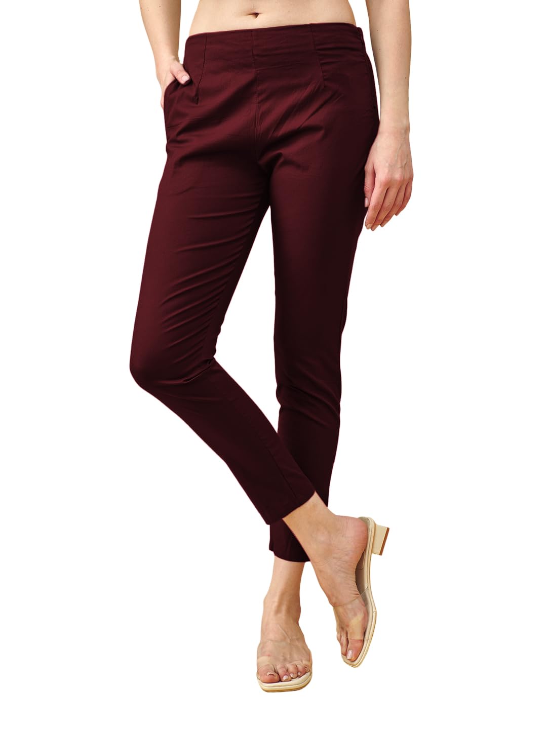 lyra Women's Regular Fit Mid Rise Pants-picture-10