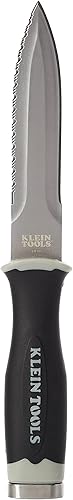 Miniatura 4 de Klein Tools Cuchillo DK06, cuchillo dentado de acero inoxidable para conductos flexibles y tablero de conductos en funda
