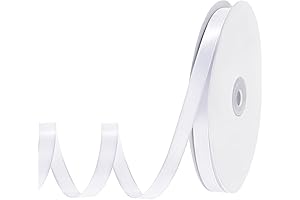 White Ribbon 120 Yards: Perfect for Weddings, Gifts, and More!