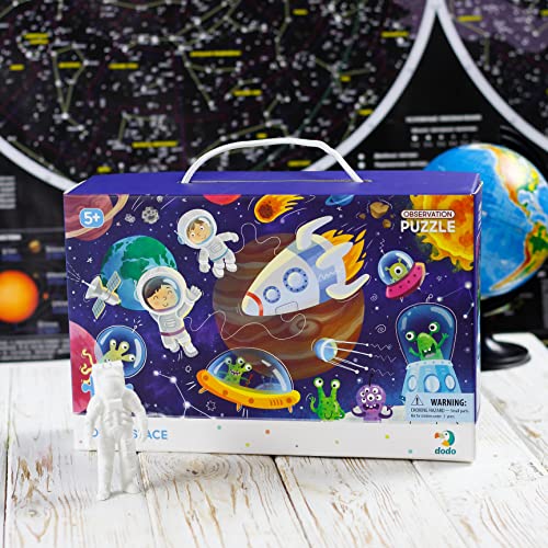 Observation Jigsaw Puzzle Frames For Kids 5 Years Old And Up 80 Pieces (Outer Space) Dodo Detailed Educational Gift For Boys Girls #TOP4
