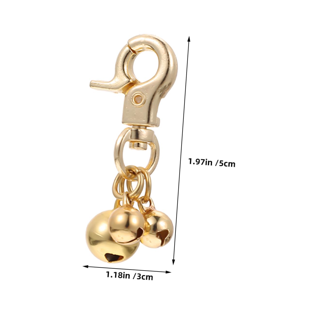 balacoo Djustable Pet Bells 2pcs Cat Necklace Metal Charm Bells Bell Accessories