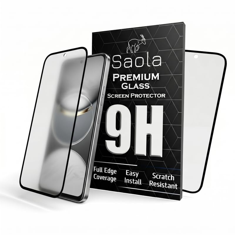 Image of Saola Anti-Glare Matte Screen Protector for Tecno pova 6 Neo 5G | Smooth Touch Finish, 9H Strength Glass, Full Coverage, Bubble-Free Installation Kit | Quick & Easy Application | Pack of 1