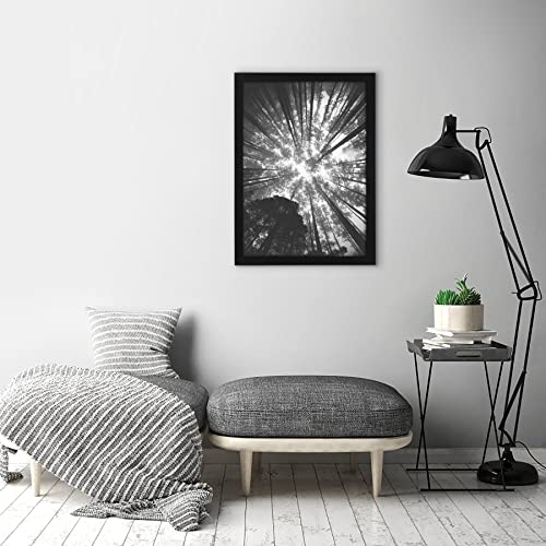 Americanflat 19x27 Poster Frame with Polished Plexiglass - Black Picture Frame - Wide Photo Frames Made of Engineered Wood for Vertical or Horizontal Wall Display - Epic Collection - Black