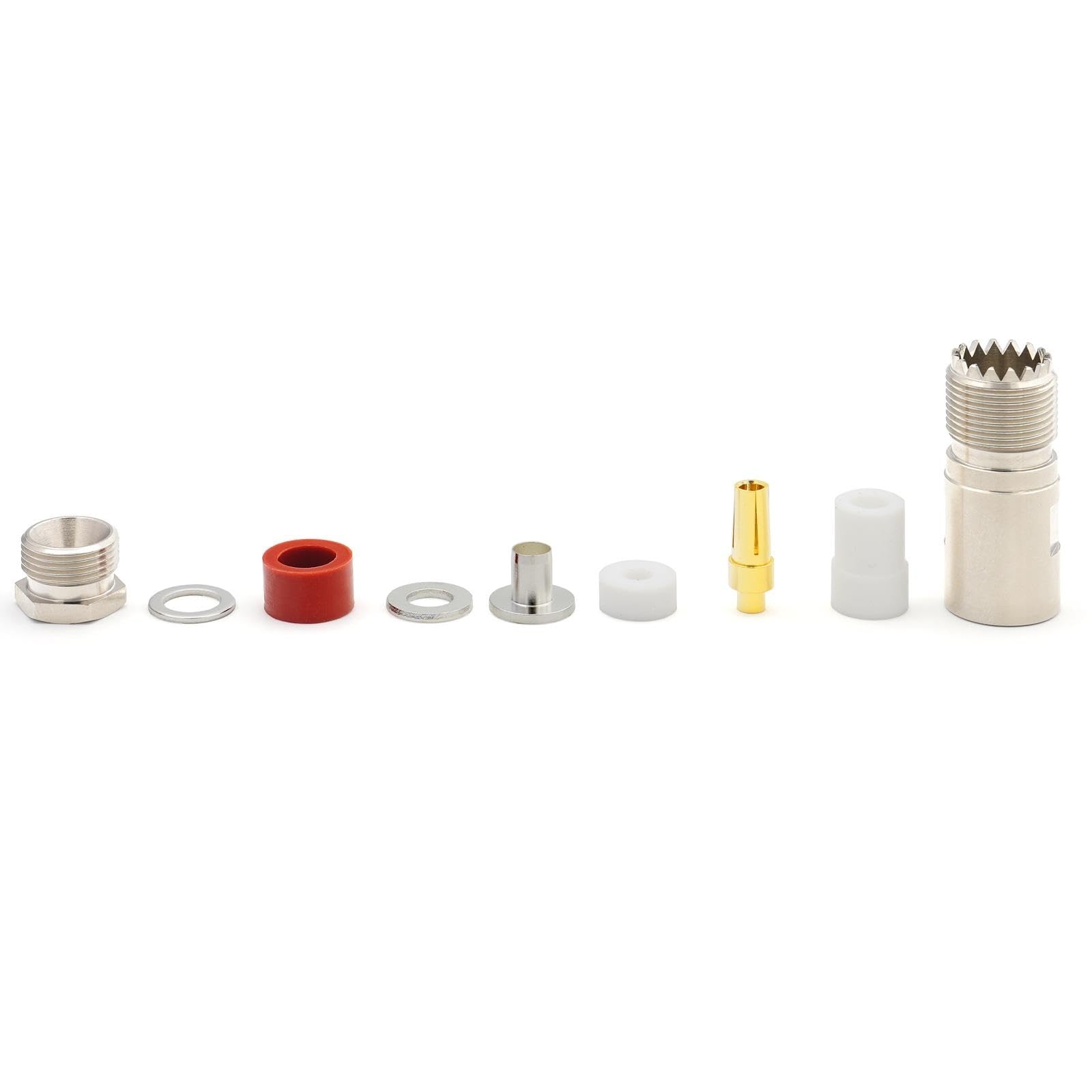 PL259 UHF Soldadura De Conector Masculino Para RG58 RG142 LMR195 RG400