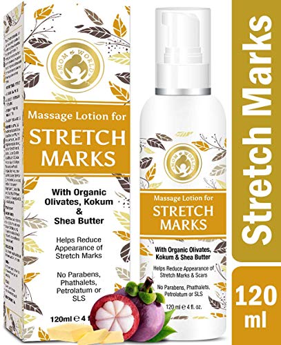 Mom & World Massage Lotion For Stretch Marks -120ml - With Organic Olivates
