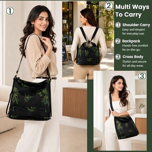 Image of Storite Mini Bag for Women 4L| Lightweight Nylon Travel Bag with Multiple Pockets | Casual Work Office Backpack for Girls & Ladies