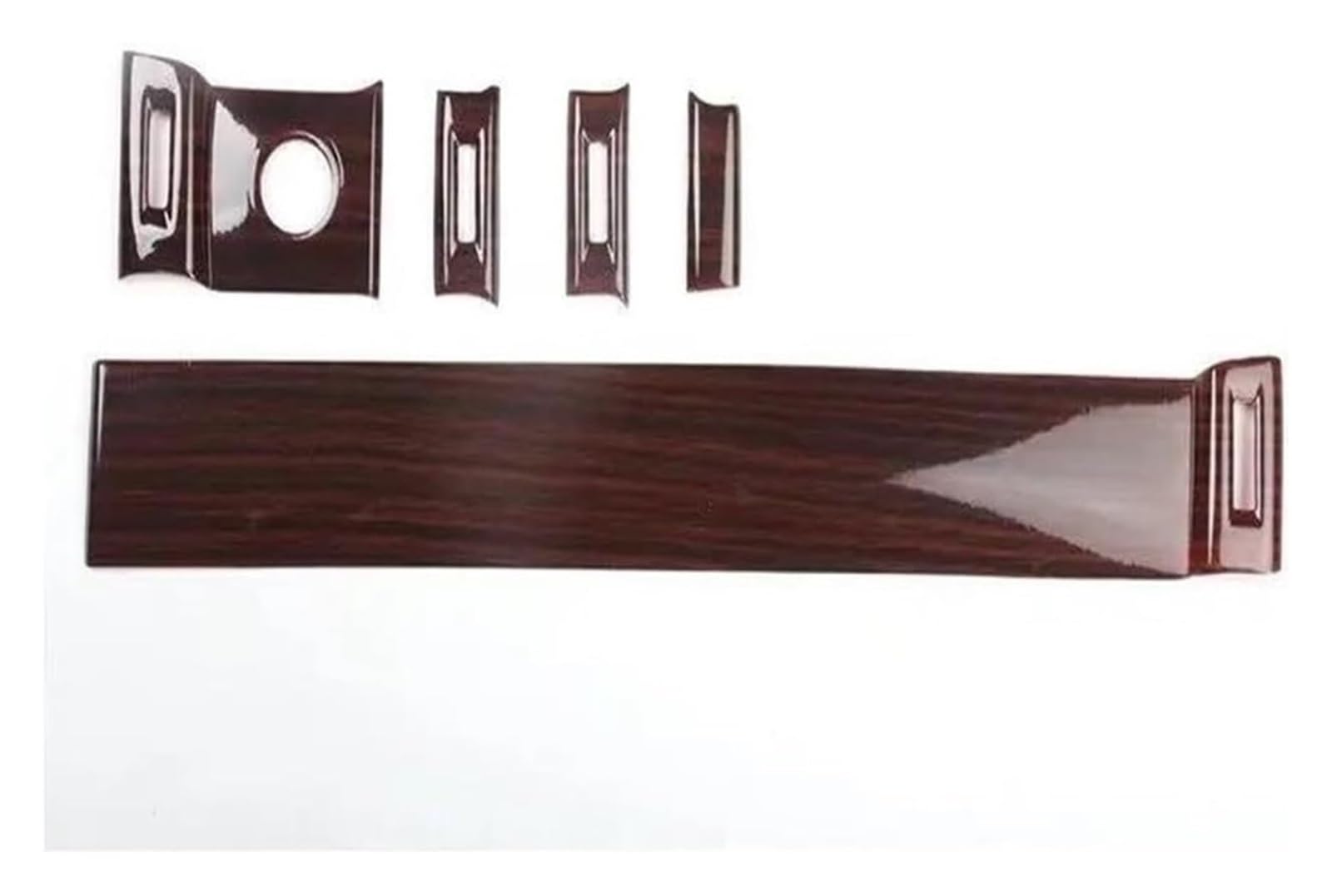 Qwqnsd Brown Grain For Land For Rover For Evoque 2012-2018 Car Dashboard Air Outlet Vent Panel Cover Trim Sticker Car Interior Mouldings(Brown Grain)