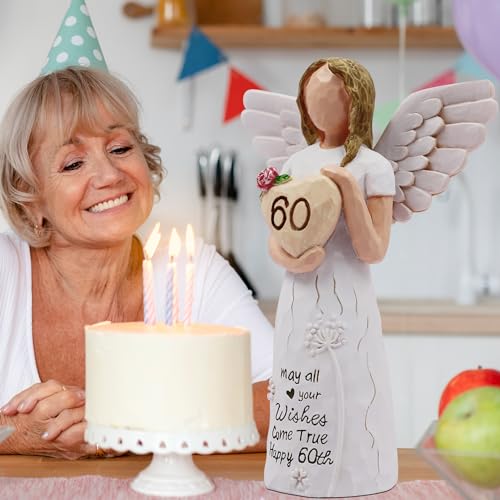 Figura decorativa 60 cumpleaños mujer pintada a mano miniatura 2