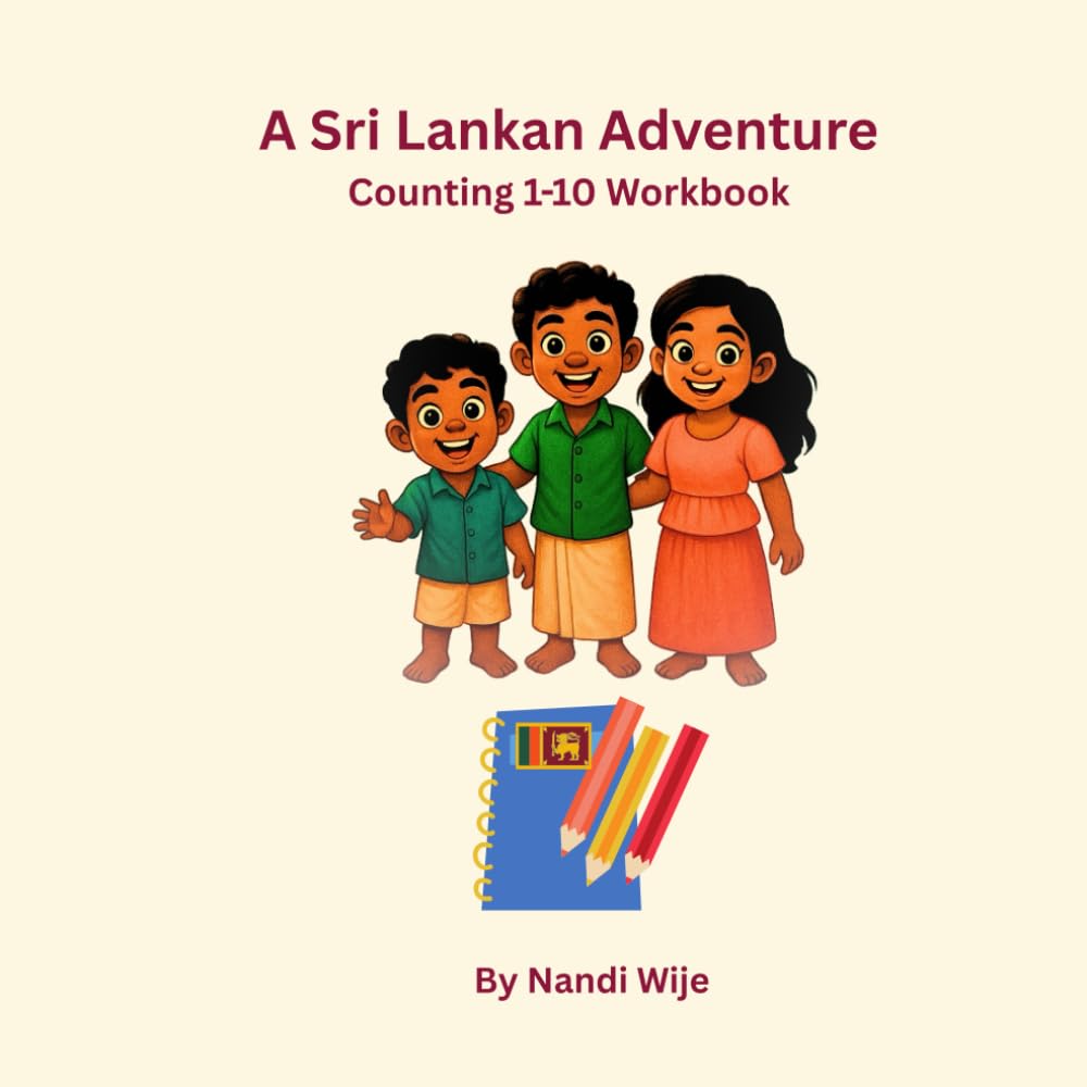 A Sri Lankan Adventure Workbook: Counting 1-10