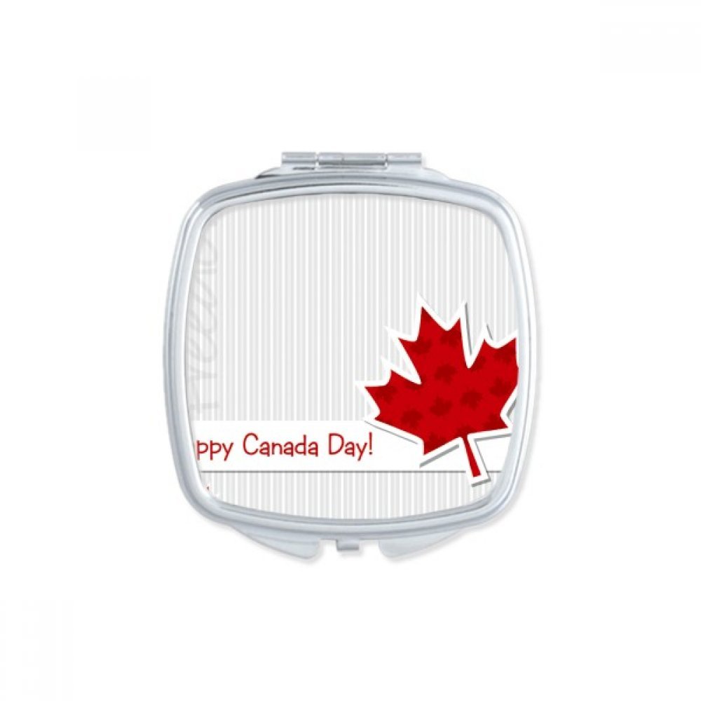 Miroir de poche érable Canada idéal pour vos retouches maquillage en voyage