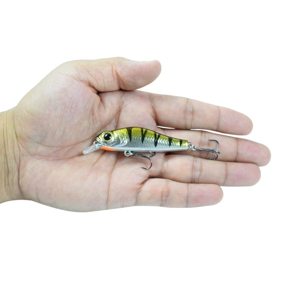 Hunthouse - leurre rigide flottant Minnow, appât artificiel idéal pour