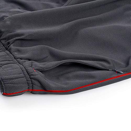 Everworth Men's Mesh Workout Jogging Pants Quick Dry Active Sports Sweatpants Open Bottom Athletic Pant With Zipper Pockets Navywhite Xl Tag 3Xl #TOP2