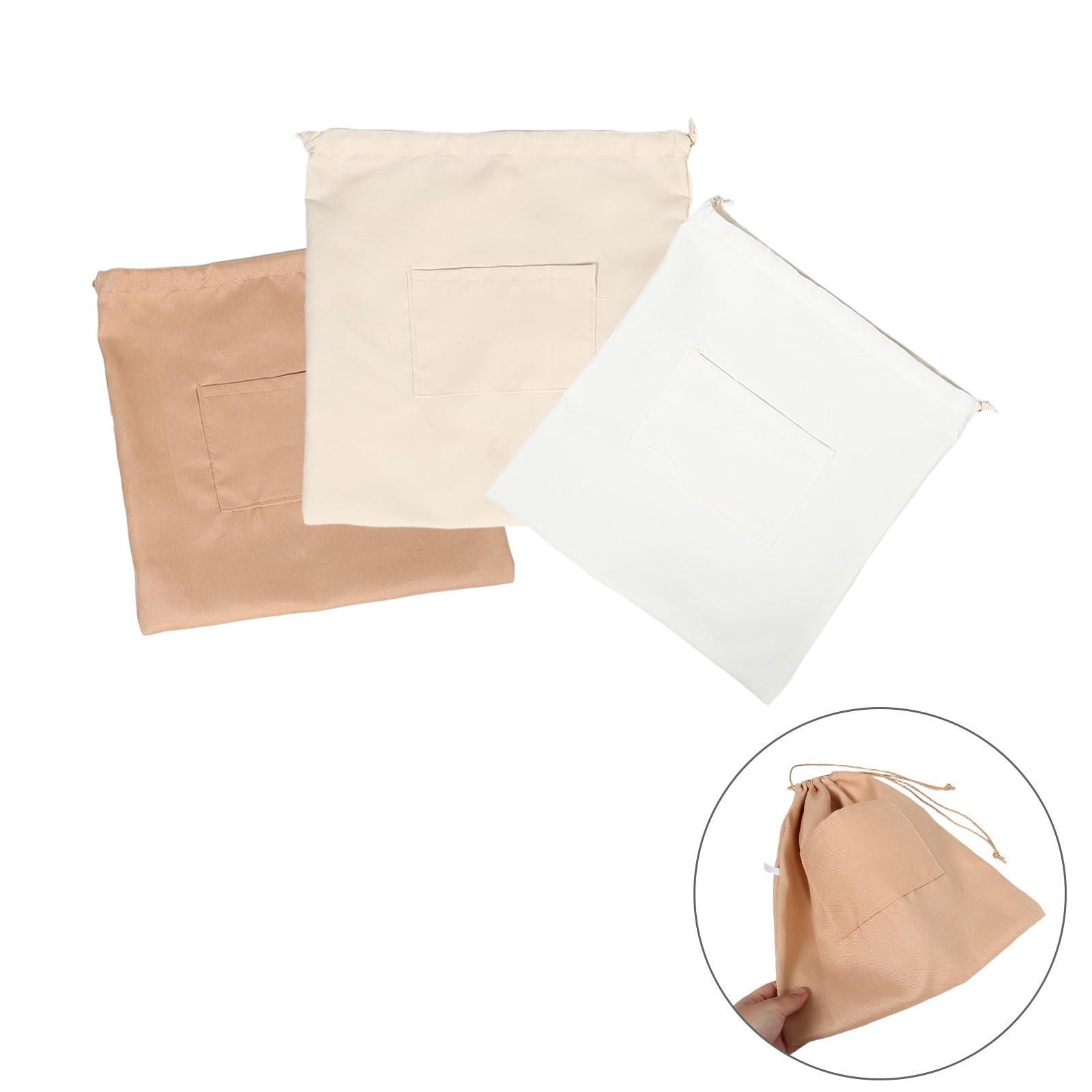 Inserto organizer per borsa 3 pezzi con fodera in tessuto intrecciato, tasche multiple e materiale traspirante, accessorio pratico per viaggi urbani e passeggiate