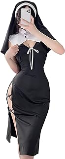 Sexy Nun Costume For Women Japanese Kawaii Lingerie Halloween Bodysuit Women Nun Dress Uniform Nun Cosplay Costume