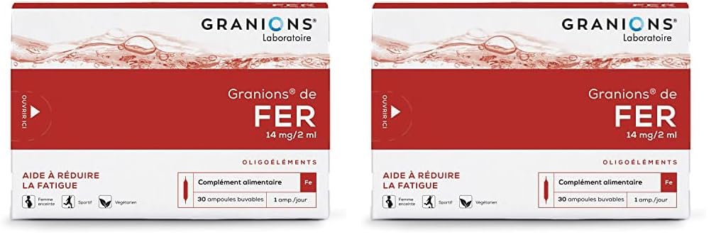 GRANIONS DE FER - 30 ampoules (Lot de 2)