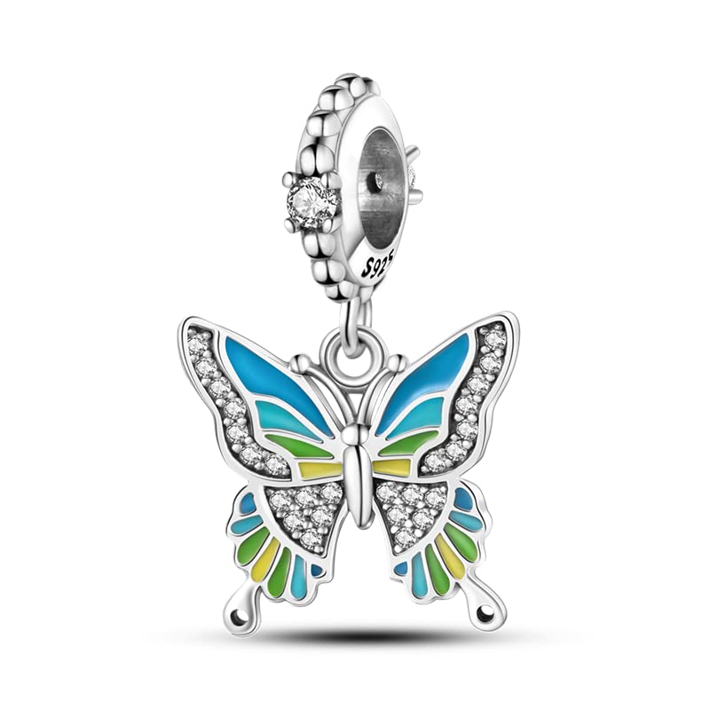 IBAGKECharms de plata de ley 925 para pulseras Regalo de cumpleaños de joyería DIY para mujeres