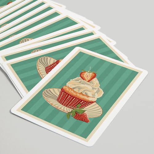Baraja de Póker, 52 cartas Cupcake and Strawberry miniatura 5