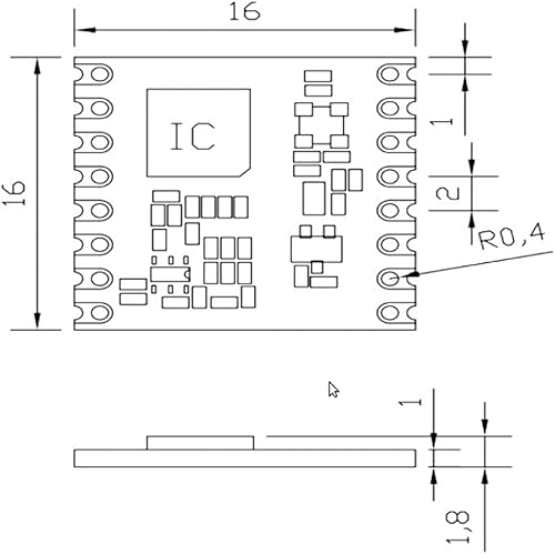 Lubeby Smart HopeRF - Módulo RF original basado en sx1276, LoRa1276 RFM95W 915Mhz Lora Ultra Long Range Transceptor (RFM95W (915MHz) * 2 piezas)