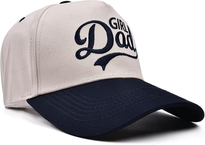 Image of Dad Hat for Men, New Dad Gifts for Husband,Fathers Day Birthday Gifts from Daughter Son Wife- Vintage Two Tone Hat for Men