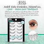Ardell False Eyelashes, Natural 110, 5 pair + bonus pair Multipack for Eye-Lifting Effect - Image 3