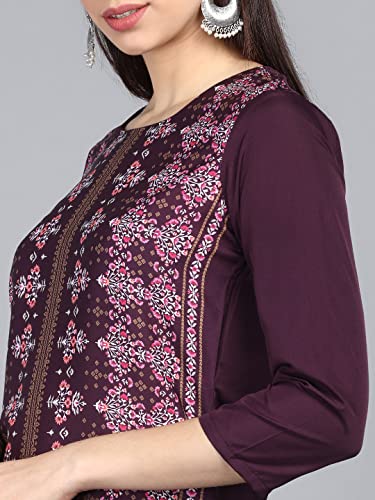 Image of Vaamsi Women Crepe Regular Kurta