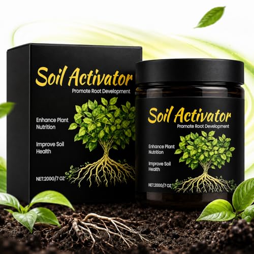 Soil Activator Upgraded Water-Soluble Organic Formula Natural Root Stimulator & Microbial Soil Conditioner for Indoor Plants Vegetable Gardens & Raised Beds