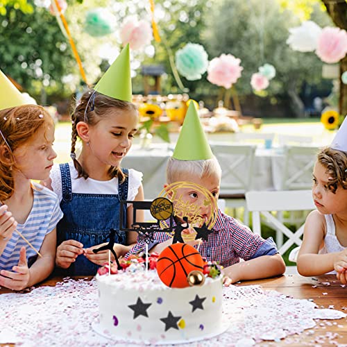 22 topper per torta a tema basket, topper per