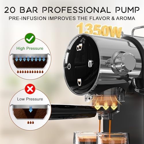 Professional Espresso Machine with Milk Frother